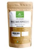 Organic Premium Grade White Peppercorn - Aromatic Superfood for Cooking & BBQ | 3.5 oz / 100 g - Buy Online on SooperMarket.com