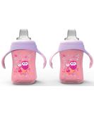 Avima Baby 10 oz Soft Spout Sippy Cups  Pink (Set of 2) 2 Count (Pack of 1) Pink - Buy Online on SooperMarket.com