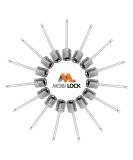 Mobi Lock Ball Pump Inflation Needle (Pack of 15) - Stainless Steel Air Pump Needles - Ideal for Blowing Up Football, Basketball, Volleyball, and All Other Sports Balls - Buy Online on SooperMarket.com