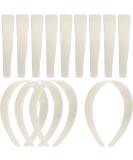 White Craft Plastic Headbands 1 Inch Plain No Teeth DIY Hair Bands Plain Headbands (20 Pieces) - Buy Online on SooperMarket.com