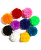 10 Pcs Large Yarn Pom Poms - 3 Inch Acrylic Yarn Balls for Hats & Decorations - DIY Craft Pompoms - Buy Online on SooperMarket.com