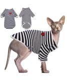 Breathable Summer T-Shirts for Hairless Cats | Soft Cotton Pet Pajamas for Sphynx Cornish Rex Devon Rex - XS Size - Buy Online on SooperMarket.com