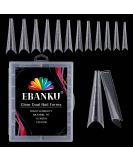 EBANKU 120pcs Clear Dual Nail Forms System Diamond-Shape Gel Nail Mold Full Cover Acrylic False Nail Tip Nails Manicure Tools for Gel Nail Extension - Buy Online on SooperMarket.com