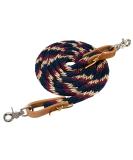 Weaver Leather Poly Roper Rein, Navy/Tan/Burgundy, 5/8 x 8' - Buy Online on SooperMarket.com