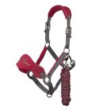 LeMieux Vogue Fleece Headcollar and Leadrope Halter Cob Mulberry - Buy Online on SooperMarket.com