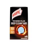 Harpic Power Plus Deep Cleaning Toilet Tablets Original Pack 1 x 6 tablets Deep clean without Scrubbing Removes 100% limescale Toilet cleaner 6 count (Pack of 1) - Buy Online on SooperMarket.com