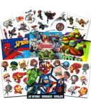 Super Hero Tattoos Party Favors Set -- 150 Superhero Temporary Tattoos Featuring Marvel Avengers, Spiderman and Teenage Mutant Ninja Turtles Bundle with Avengers Reward Stickers - Buy Online on SooperMarket.com