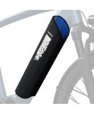 Lainfeld e-bike battery protective cover with reflectors |30-41 cm circumference |Universal fit |Protects against cold & dirt |Ebike cordless protection accessories |Battery protection from neoprene bicycle protective cover black - blue - Buy Online on SooperMarket.com