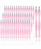 50Pcs Pink Nail Cuticle Trimmer Rubber Cleaner Dead Skin Fork Pusher Set for Women and Men - Buy Online on SooperMarket.com