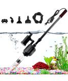 AQQA Electric Aquarium Gravel Cleaner 6-in-1 | 320GPH 20W Automatic Fish Tank Cleaning Tool | Suitable for Water Changes, Sand Washing, and Water Filtration - Buy Online on SooperMarket.com
