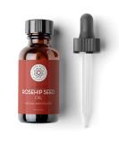 Pure Body Naturals Rosehip Facial Oil 1 fl oz - Cold Pressed & Unrefined - Moisturizes Face, Nails, Hair & Skin - Buy Online on SooperMarket.com