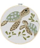 Awesocrafts Cross Stitch Kits Little Turtle Looking for Mom 11CT Stamped Patterns Easy Cross Stitching Embroidery Needlework Kit Supplies (Turtle) - Buy Online on SooperMarket.com