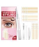 Invisible Double Eyelid Tape for Hooded Eyes - 480 Pcs, 3 Sizes - Instant Eyelid Lift Strips for Droopy Lids - Buy Online on SooperMarket.com