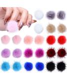 3D Fluffy Pom Balls Nail Charms Kit | 24 Pieces with Magnetic Detachable Plush Pom Poms | Storage Box Included | Nail Art DIY for Girls and Women - Buy Online on SooperMarket.com