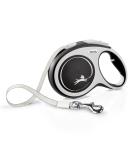 Flexi - Retractable Cord New Comfort Band - 8 Meter Long Cable up to 50 kg - Black - 1 Piece Large Single - Buy Online on SooperMarket.com