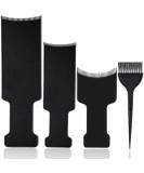 4-Piece Balayage Highlighting Board Set with Hair Dye Paddle Brush - Black - Buy Online on SooperMarket.com
