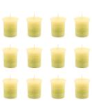 Pajoma Lemongrass Votive Candles - 12 Pieces (55g) | Premium Quality Marble Candle | 17-Hour Burn Time | International Shipping - Buy Online on SooperMarket.com
