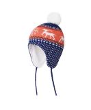 LANGZHEN Toddler Winter Hat Earflap Knit Cap Fleece Lined Beanie - Baby Boys Girls 6-12 Months (Deer-Navy Blue) - Buy Online on SooperMarket.com