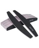 URAQT 16PCS Professional Nail Files 100/180 Grit Double-Sided Emery Board Professional Nail File Set Curved Fingernail Files for Nail Grooming and Styling (Black) Black01 - Buy Online on SooperMarket.com