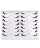 Half False Eyelashes with Clear Band Wispy Cat Eye Look Natural Short Accent Lashes Faux Mink Fake Eyelashes 14 Pairs Pack Natural Half Lash - Buy Online on SooperMarket.com