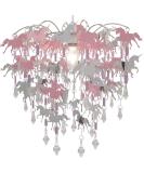 Kids Mermaid Flamingo Fairies Bedroom Chandelier Bedroom Lampshade for Girls Nursery Decoration (Unicorn) - Buy Online on SooperMarket.com