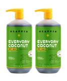 Alaffia Everyday Coconut Body Wash for Normal to Dry Skin, Naturally Helps Moisturize and Cleanse Without Stripping Natural Oils, Virgin Coconut Oil, Purely Coconut, 2 Pack - 32 Fl Oz Ea Coconut 32 Fl Oz (Pack of 2) - Buy Online on SooperMarket.com