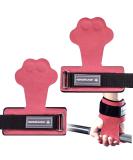 MANUEKLEAR Weight Lifting Wrist Wraps & Straps - Leather Hooks, Grips, Pads for Men & Women - Ideal for Deadlifts, Pull-ups, Powerlifting - Cat-Pink - Buy Online on SooperMarket.com
