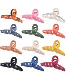 Sisiaipu 4.3 Inch Large Hair Claw Clips 12 Pcs Big Hair Clips for Thick Hair Rectangle Hair Clips for Women and Girls Nonslip Acrylic Claw Clips Hair Banana Jaw Clips Hair Accessories (Colorful) - Buy Online on SooperMarket.com