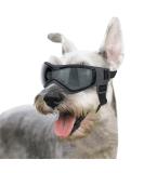 Petleso dog glasses for medium-sized breeds UV protection windproof eye protection pet sunglasses with adjustable straps for driving/outdoor activities black gray - Buy Online on SooperMarket.com