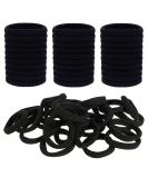 ILamourCar 50 Seamless Cotton Hair Elastics for Girls, Babies, and Women - Black - Buy Online on SooperMarket.com
