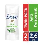 Dove Advanced Care Go Fresh Anti-Perspirant Deodorant Cool Essentials 2 Pack - 2.6 oz Each - Buy Online on SooperMarket.com