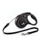 Buy Flexi Classic Retractable Dog Leash - Ergonomic Durable Tangle-Free for Dogs Up to 20 kg - 4.8 m | Size M Black - Buy Online on SooperMarket.com