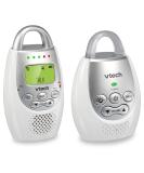 VTech DM221 Audio Baby Monitor with up to 1,000 ft of Range, Vibrating Sound-Alert, Talk Back Intercom & Night Light Loop, White/Silver - Buy Online on SooperMarket.com