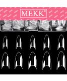 600PCS Clear Short Stiletto Nail Tips - Acrylic False Nail Tips for Salons & DIY Nail Art - 10 Sizes - Buy Online on SooperMarket.com