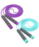 Svkiyang Jumping Rope for Kids (3-12 Years) - Adjustable 260cm Ideal for Fitness & Fun - Purple-Blue - Buy Online on SooperMarket.com