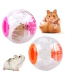 2 Pieces Hamster Running Balls Small Animal Exercise Balls Transparent Hamster Balls for Relieves Boredom and Increases Activity - Buy Online on SooperMarket.com
