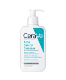 CeraVe Acne Treatment Face Wash | 2% Salicylic Acid Cleanser for Oily Skin | Blackhead Remover | Fragrance Free | 8oz - Buy Online on SooperMarket.com