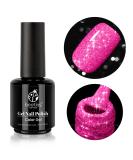 Beetles Reflective Gel Nail Polish, 15ML Hot Pink Glitter Spring Summer Color Soak Off Sparkle Gel Polish Nail Lamp Nail Art Manicure Salon DIY at Home R-Hot Pink Glitter - Buy Online on SooperMarket.com