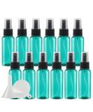 TIANZD 24 Pieces Empty 50 ml Green PET Plastic Fine Mist Pump Spray Bottles with Black Top Portable Sprayer for Perfume Water Cosmetic Travel Containers Refillable 2x Funnel - Buy Online on SooperMarket.com