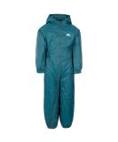 Trespass Kids Unisex Button Rain Suit 7-8 Years Teal - Waterproof Outdoor Gear - Buy Online on SooperMarket.com