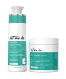 Let Me Be Smoothing Protein & Deep Repair Mask Duo | 1L + 500ml Professional Haircare Treatment - International Shipping Available - Buy Online on SooperMarket.com