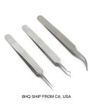 Stainless Steel Tweezers Set for Ingrown Hair, Eyebrow Shaping, and Eyelash Extensions - Pack of 3 - Buy Online on SooperMarket.com