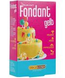 DECOCINO Fondant Yellow 250 g ideal for decorating cakes tarts cupcakes palm oil free & vegan Yellow 250 grams - Buy Online on SooperMarket.com