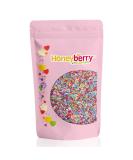 Premium Rainbow Sugar Strands 500g - Edible Multicolored Sprinkles for Baking & Decorating - 8 Vibrant Colors - Ideal for Cupcakes, Cakes, Ice Cream & Desserts - Buy Online on SooperMarket.com