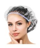 MIS.MOON 135 pieces of disposable shower hoods 52cm shower hood width thick transparent elastic hair hood out suitable for women trip home use (colorful) - Buy Online on SooperMarket.com