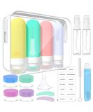 90ml Silicone Travel Bottles Set - Leak-Proof TSA Approved - 17 Portable Containers for Shampoo & Lotion - BPA Free - Ideal for International Travel - Buy Online on SooperMarket.com