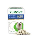 YuMOVE Senior MAX Strength | Maximum Strength Joint Supplement for Older Stiff Dogs with Glucosamine Chondroitin Green Lipped Mussel | Aged 9+ | 120 Tablets - Buy Online on SooperMarket.com