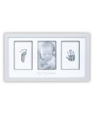 My Tiny Prints Newborn Baby Handprint and Footprint Kit - Baby Keepsake Frame with Ink Pad - Baby Shower Gift - 17 x 9.5 - Gray - Buy Online on SooperMarket.com
