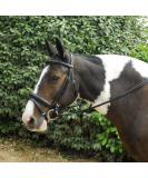 Windsor Leather Comfort Horse Pony Snaffle Bridle Flash Noseband Full Black - Buy Online on SooperMarket.com
