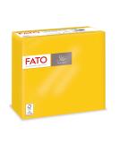 FATO-disposable paper napkins softness and gentleness pack with 40 napkins size 38x38 folded in 4 2-layer color yellow 100% pure cellulose paper FSC certified - Buy Online on SooperMarket.com